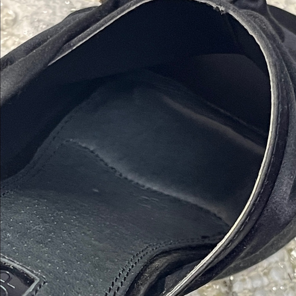 EUC Topshop Black Satin Mules with Jewel Embellishments - Picture 16 of 16